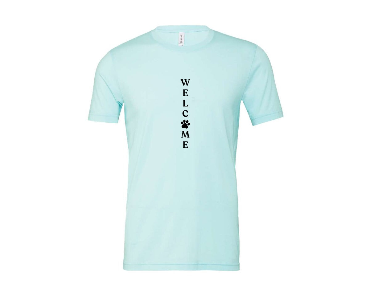 brand:Bella Canvas|color:Heather Ice Blue|Welcome Porch Sign 22 Graphic T-Shirt
