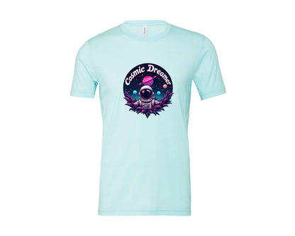 brand:Bella Canvas|color:Heather Ice Blue|Cosmic Dreamer T Shirt Design Graphic T-Shirt