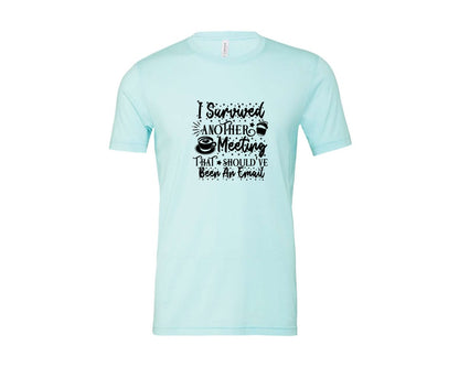 brand:Bella Canvas|color:Heather Ice Blue|Funny Office Coffee Mug 2 Graphic T-Shirt