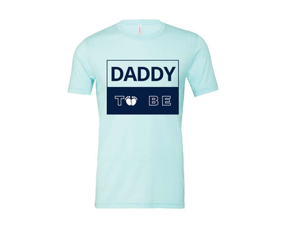 brand:Bella Canvas|color:Heather Ice Blue|Daddy To Be Pregnancy Announcement 2 Graphic T-Shirt