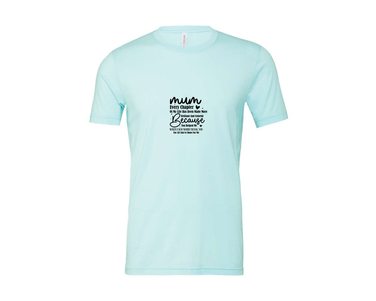 brand:Bella Canvas|color:Heather Ice Blue|Mothers Day Design Mum Design 2 Graphic T-Shirt