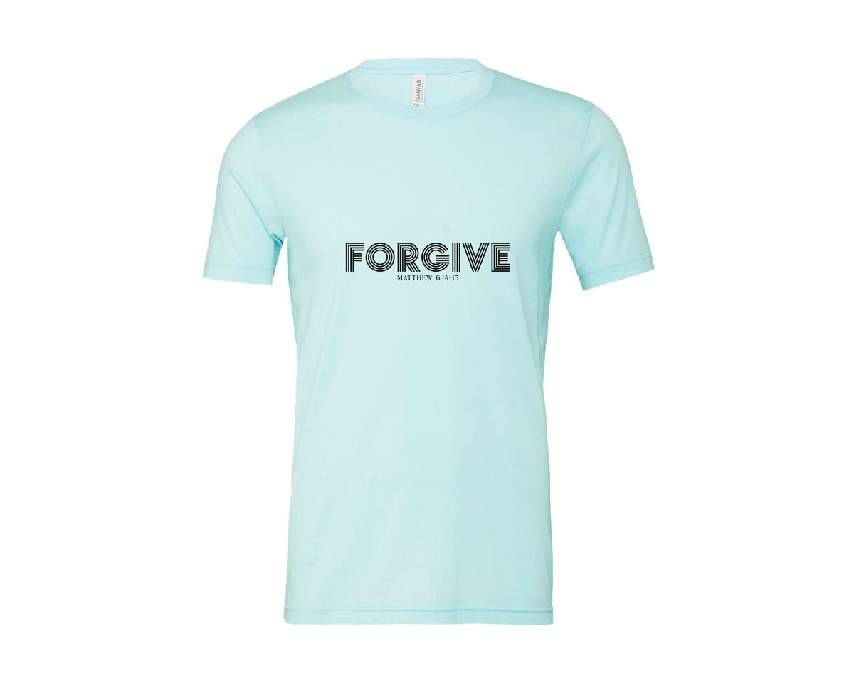 brand:Bella Canvas|color:Heather Ice Blue|Christian Jesus Faith 2 Graphic T-Shirt