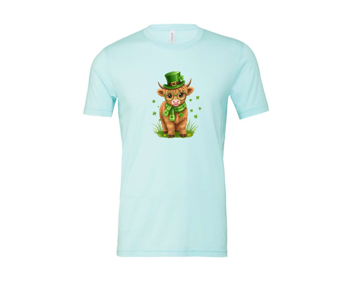 brand:Bella Canvas|color:Heather Ice Blue|Happy Easter Bunnies With Basket Cu 2 Graphic T-Shirt