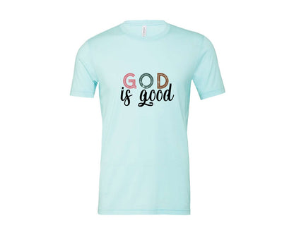 brand:Bella Canvas|color:Heather Ice Blue|Boho Christian Religious Graphic T-Shirt