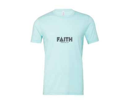 brand:Bella Canvas|color:Heather Ice Blue|Christian Jesus Religious Faith Graphic T-Shirt