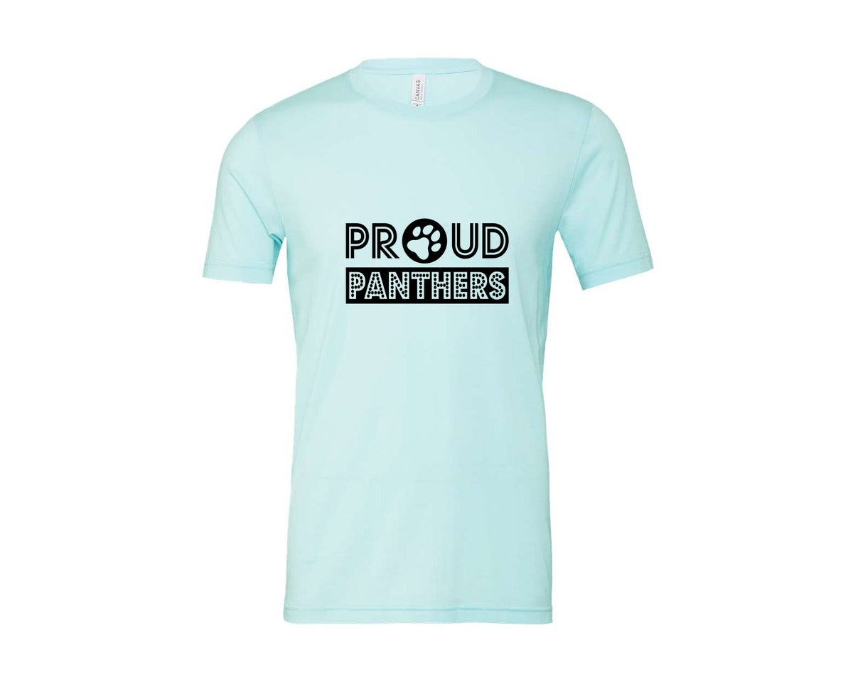 brand:Bella Canvas|color:Heather Ice Blue|Panthers 4 In 1 Pack Graphic T-Shirt
