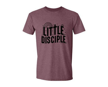 brand:Generic|color:Heather Maroon|Retro Little Disciple Tshirt Kids Graphic T-Shirt