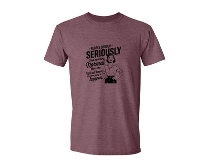 brand:Generic|color:Heather Maroon|Vintage Funny Trendy Woman Shirt Design Graphic T-Shirt