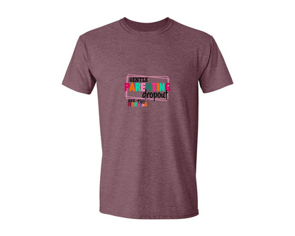 brand:Generic|color:Heather Maroon|Gentle Parenting Dropout Svgmothers Day 2 Graphic T-Shirt