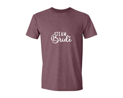 brand:Generic|color:Heather Maroon|Team Bride Bride 2 Graphic T-Shirt