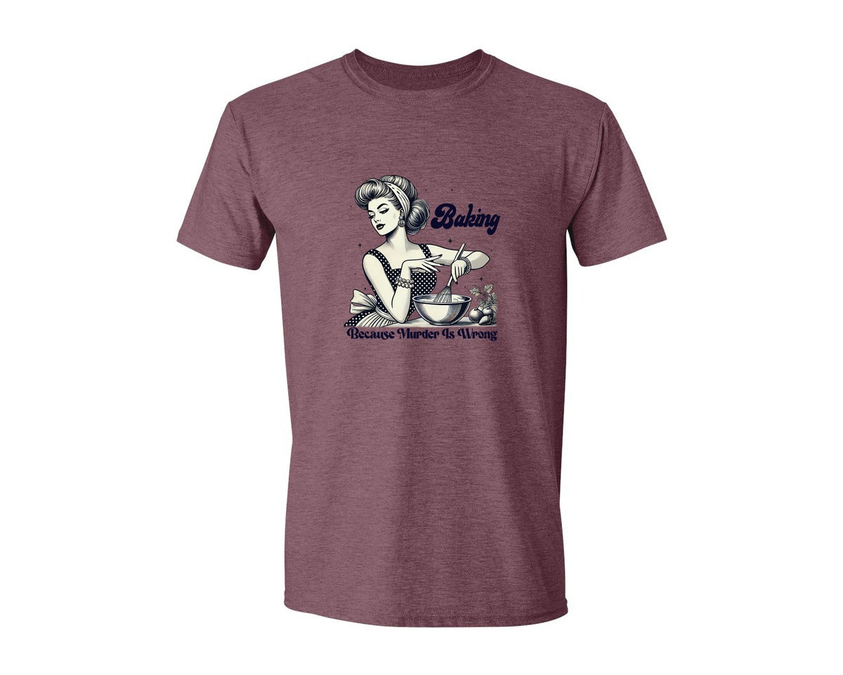 brand:Generic|color:Heather Maroon|Trendy Vintage Graphic T-Shirt