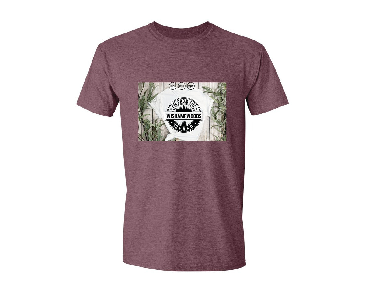 brand:Generic|color:Heather Maroon|Im From The Wishamfwoods So Fafo 2 Graphic T-Shirt