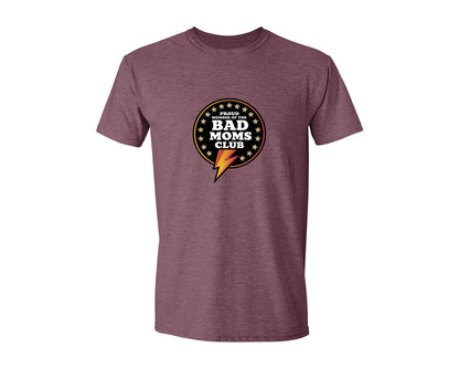 brand:Generic|color:Heather Maroon|Proud Member Of The Bad Moms Club Funny Graphic T-Shirt