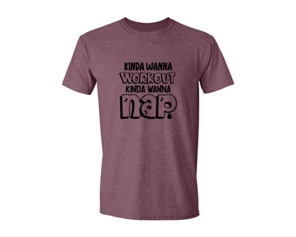 brand:Generic|color:Heather Maroon|Workout Gym Tank Exercise Graphic T-Shirt