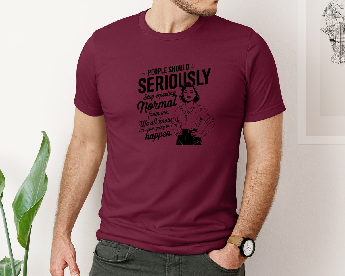 brand:Bella Canvas|color:Heather Maroon|Vintage Funny Trendy Woman Shirt Design Graphic T-Shirt