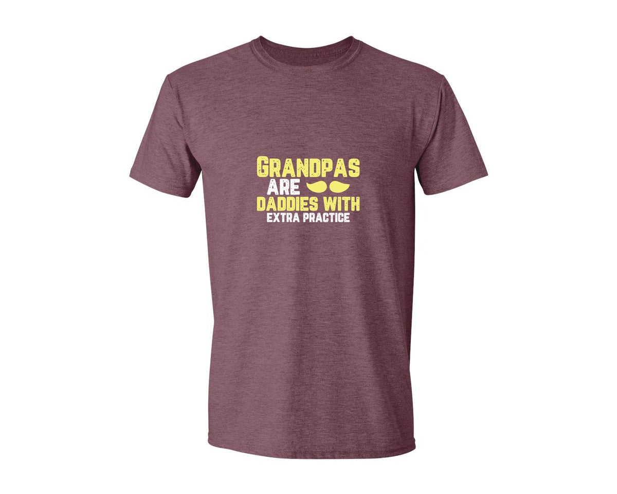 brand:Generic|color:Heather Maroon|Grandpas Daddies T Shirt Crafts Graphic T-Shirt