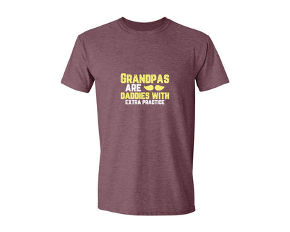 brand:Generic|color:Heather Maroon|Grandpas Daddies T Shirt Crafts Graphic T-Shirt