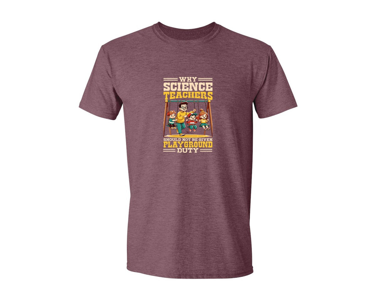 brand:Generic|color:Heather Maroon|Funny Science Teacher T Shirt Graphic T-Shirt