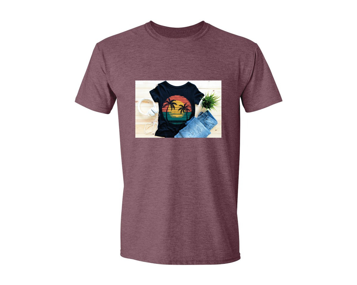 brand:Generic|color:Heather Maroon|Summer T Shirt 34 Graphic T-Shirt