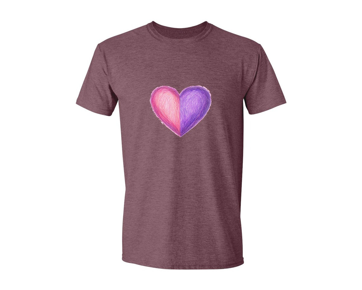 brand:Generic|color:Heather Maroon|Fear Not For I Am With You Pngcross Graphic T-Shirt