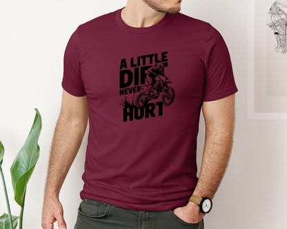 brand:Bella Canvas|color:Heather Maroon|A Little Dirt Never Hurt T Shirt Des Graphic T-Shirt