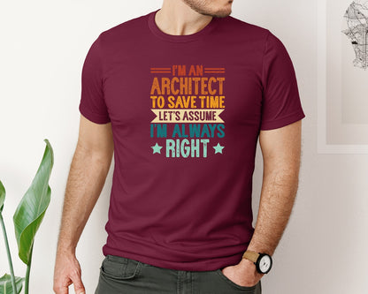brand:Bella Canvas|color:Heather Maroon|Architect Architecture T Shirt Design 131 Graphic T-Shirt