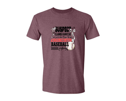 brand:Generic|color:Heather Maroon|Baseball Bow Mom Quote Retro Distressed Graphic T-Shirt
