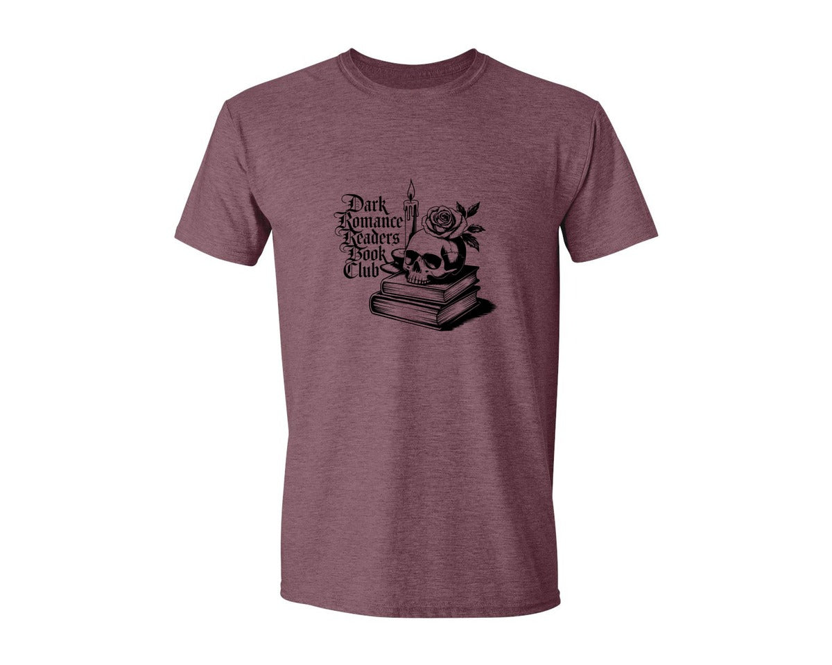 brand:Generic|color:Heather Maroon|Dark Romance Readers Book Club T Shi Graphic T-Shirt