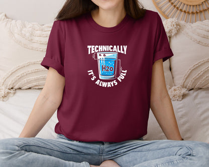 brand:Bella Canvas|color:Heather Maroon|Science Humor T Shirt Graphic T-Shirt