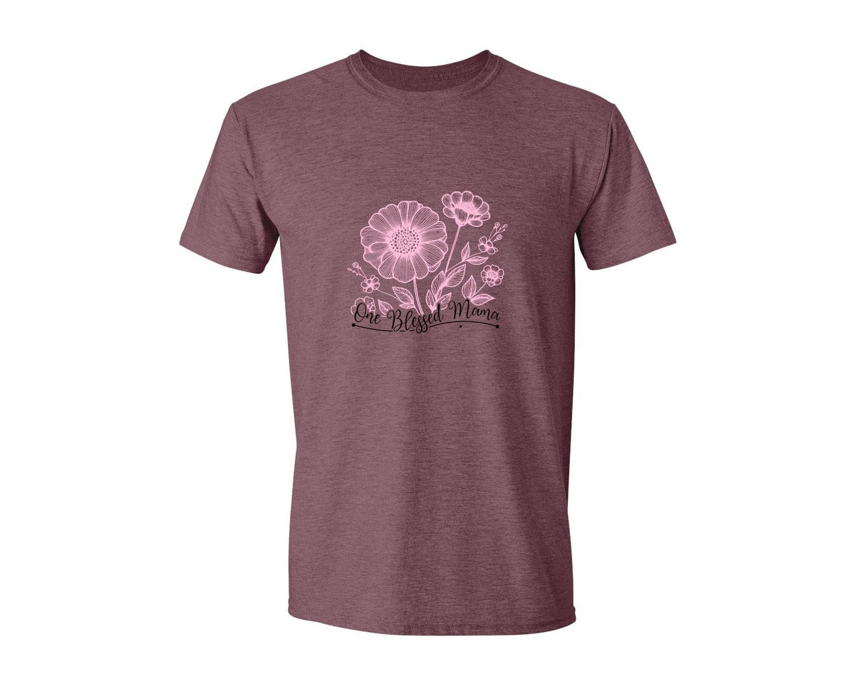 brand:Generic|color:Heather Maroon|Mothers Day Funny Mom Graphic T-Shirt