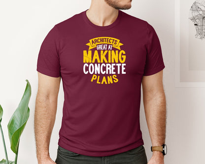 brand:Bella Canvas|color:Heather Maroon|Architect Architecture T Shirt Design 68 Graphic T-Shirt