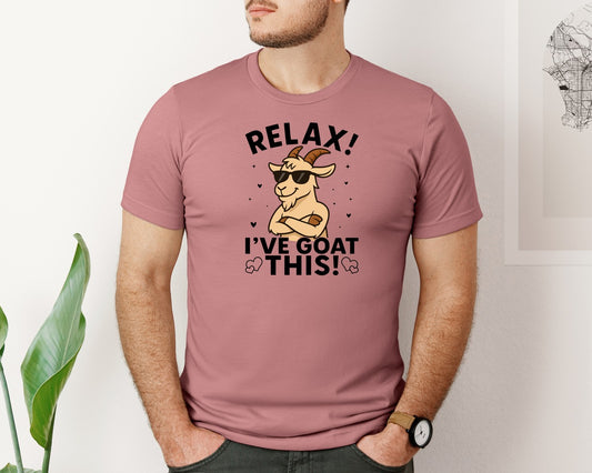 Funny Goat Cartoon Animal T Shirt Graphic T-Shirt