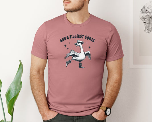 Gods Silliest Cowboy Goose Dancing Shir Graphic T-Shirt