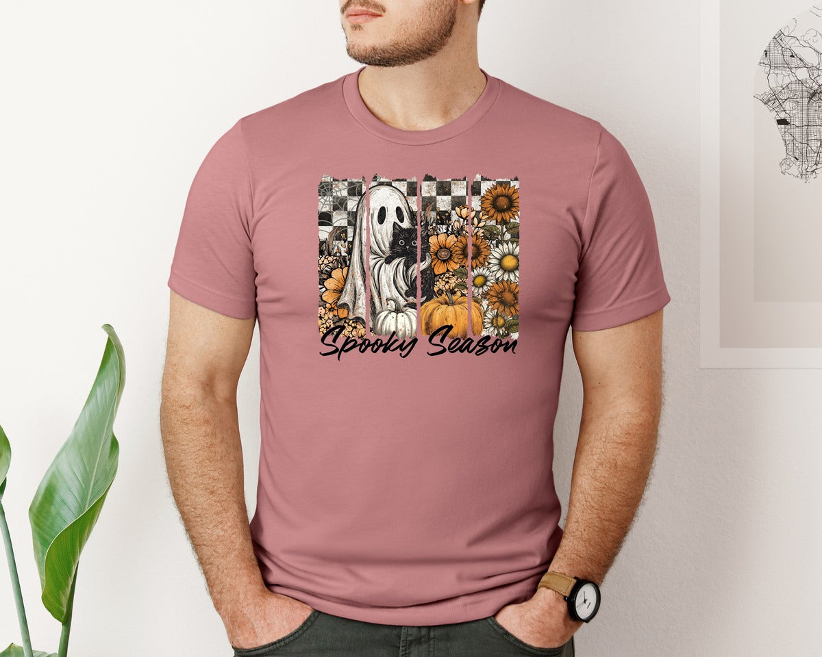 brand:Bella Canvas|color:Heather Mauve|Spooky Season Halloween 38 Graphic T-Shirt