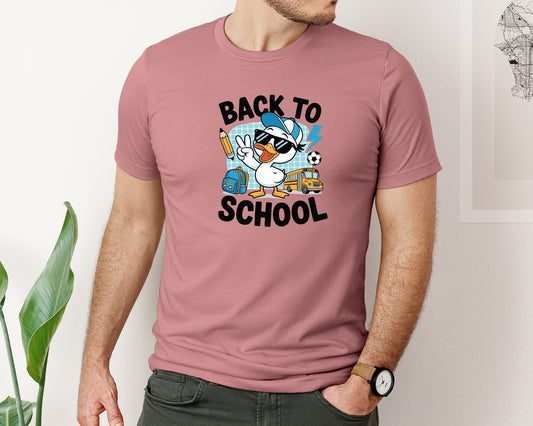 Back To School Boy Goose First Day Graphic T-Shirt