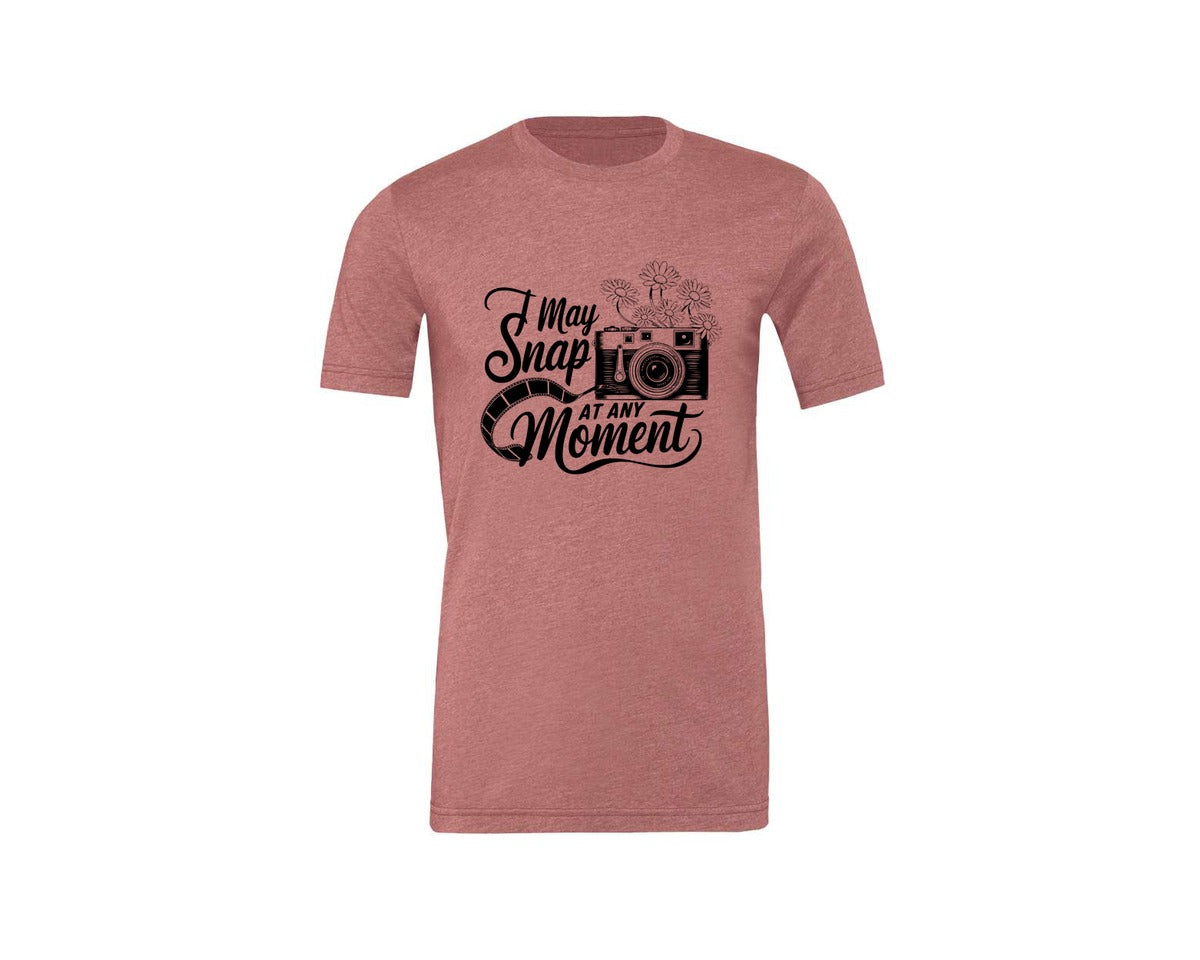 brand:Generic|color:Heather Mauve|I May Snap At Any Moment T Shirt Des Graphic T-Shirt
