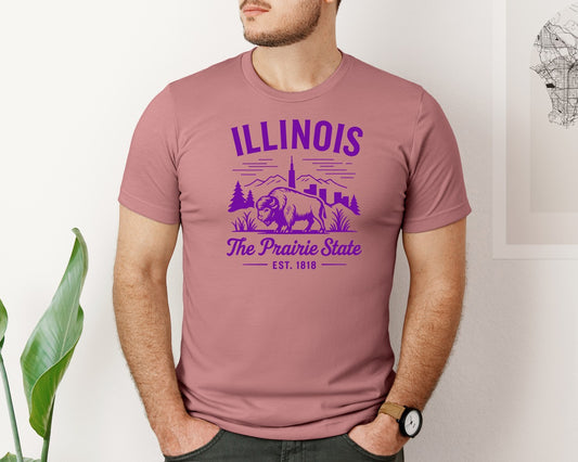 Illinois The Prairie State 2 Graphic T-Shirt