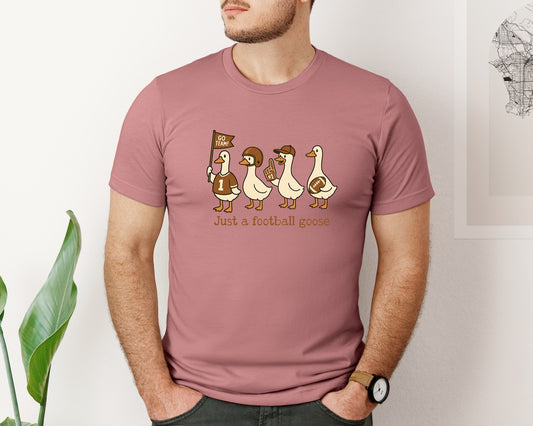 Funny Silly Goose Football Pnggame Day Graphic T-Shirt