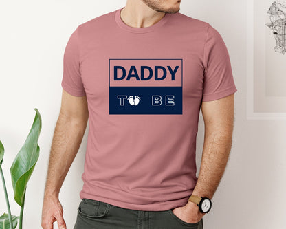 brand:Bella Canvas|color:Heather Mauve|Daddy To Be Pregnancy Announcement 2 Graphic T-Shirt