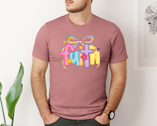 Trendy Preppy Faith Neon Faith Graphic T-Shirt