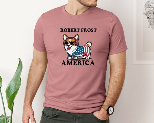 Corgi Dog 4Th Of July Graphic T-Shirt