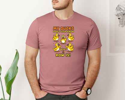 brand:Bella Canvas|color:Heather Mauve|My Ducks Dont Even Know What A Row Is 3 Graphic T-Shirt