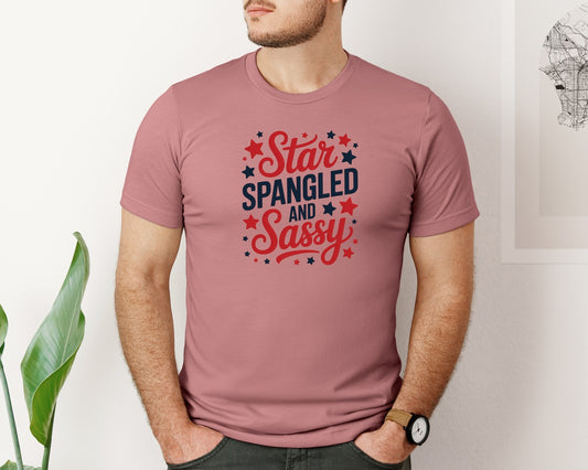 Star Spangled And Sassy 4Th Of July Graphic T-Shirt