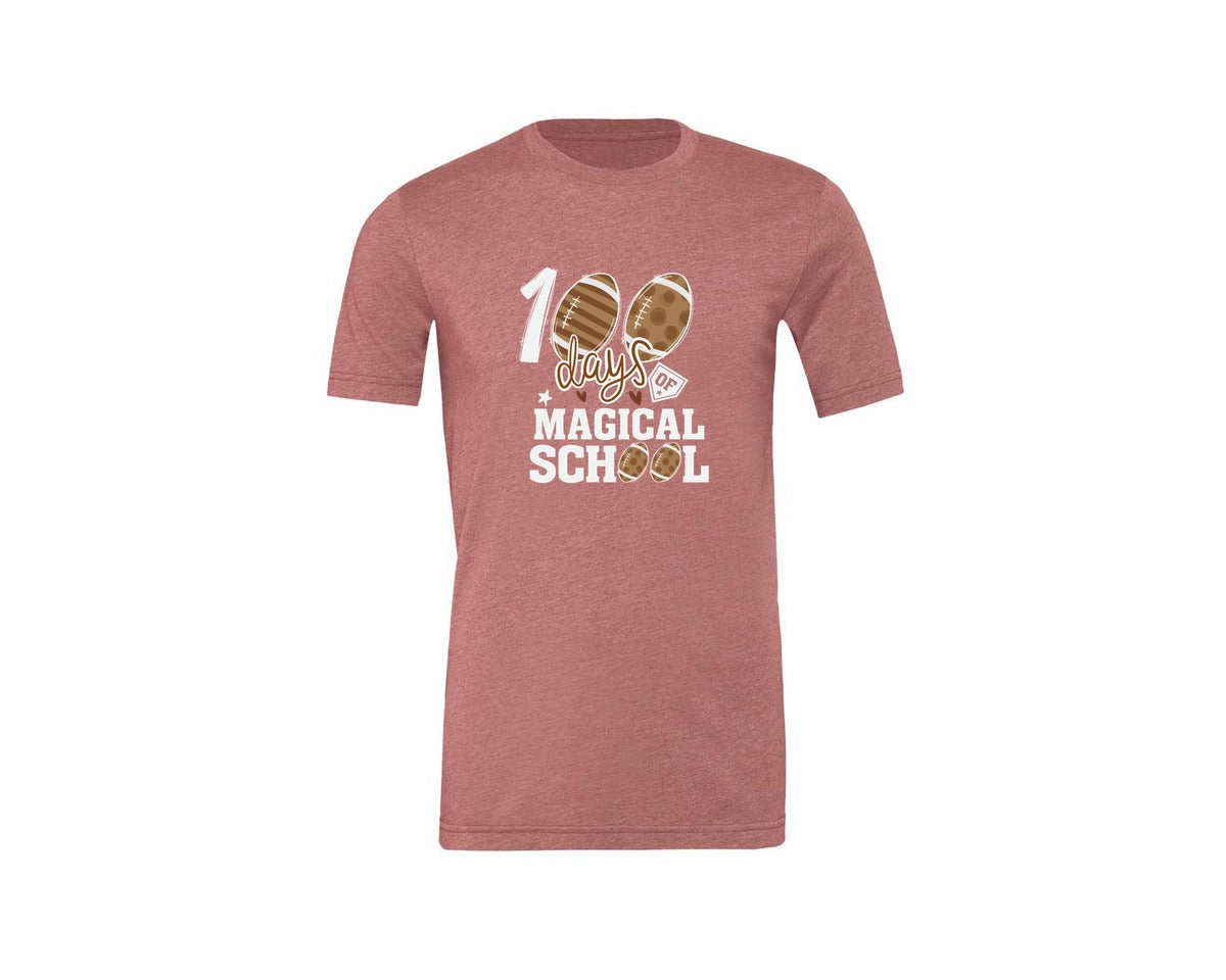 brand:Generic|color:Heather Mauve|Happy 100 Days Of School T Shirt Design 30 Graphic T-Shirt