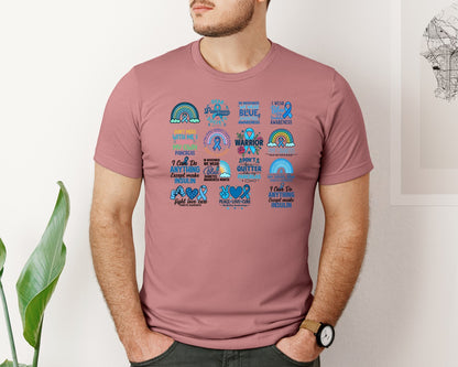 brand:Bella Canvas|color:Heather Mauve|Diabetes Awareness 6 Graphic T-Shirt