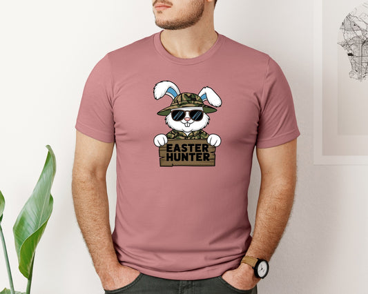 Easter Hunter Bunny Boy Bunny Graphic T-Shirt