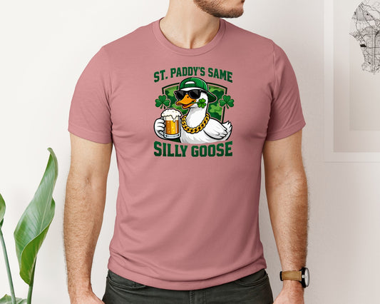 St Paddys Same Silly Goose Funny Graphic T-Shirt