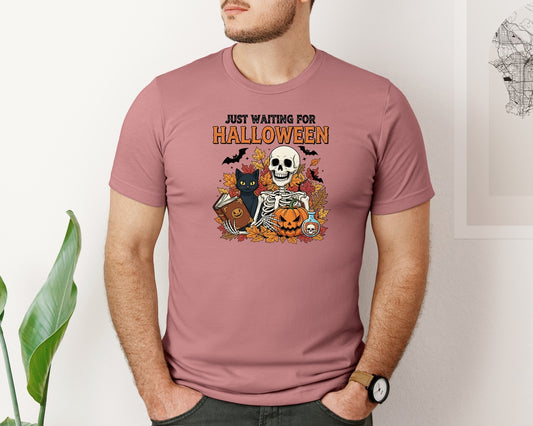 Funny Skeleton Halloween Fall Vibes 7 Graphic T-Shirt