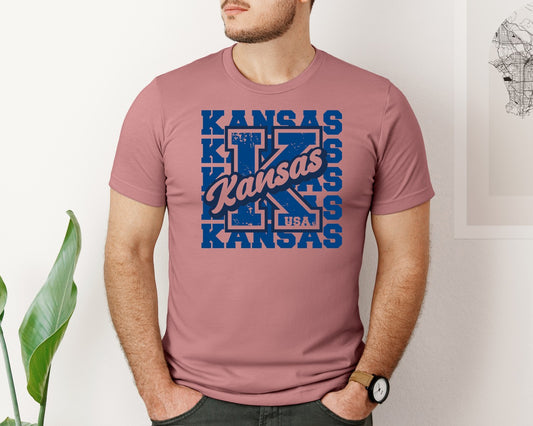 Kansas State America Usa Shirt Graphic T-Shirt