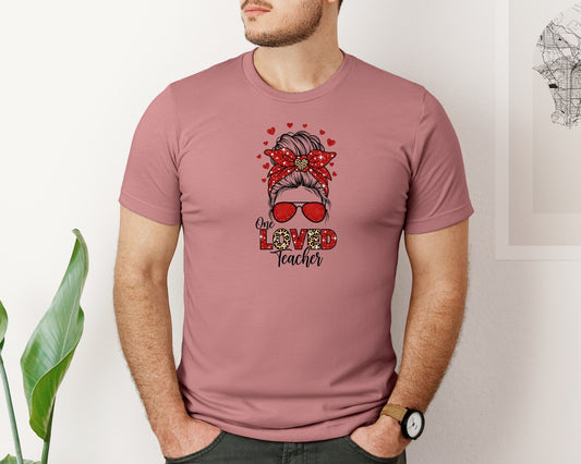 One Loved Teacher Valentine 4 Graphic T-Shirt